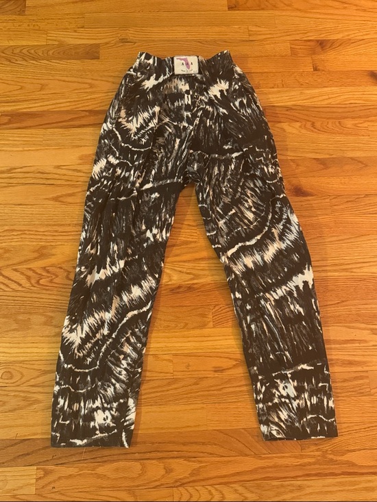 Pants - Tie-dye trousers with Velcro adjustment